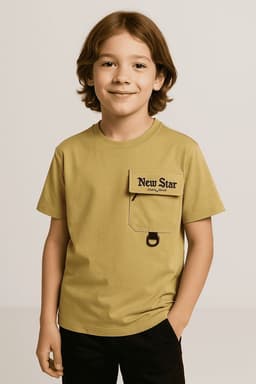 Polera Cargo New Star Bolsillo Estilo Streetwear Verde 14