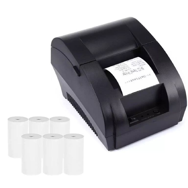 Impresora Boletas Sii Usb Rollo 58mm T Tickets + 6 Rollos