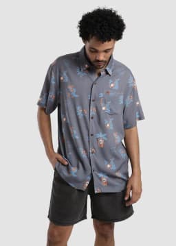 Guayabera Tuna Azul M