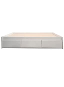 Cama Infantil/Juvenil 3 cajones 1 Plaza - Linea Minimal Blanca