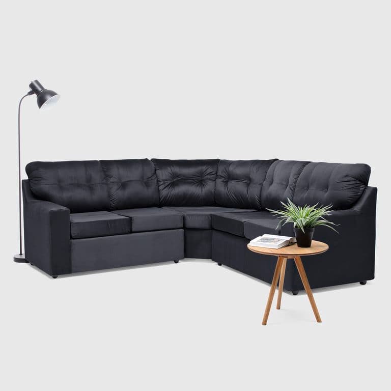 SECCIONAL ITALIA FELPA Negro
