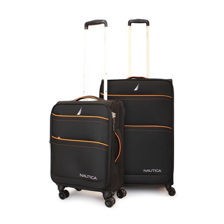 Pack 2 maletas blanda de tela S+M Lisboa 10k y 20k negra Negro M