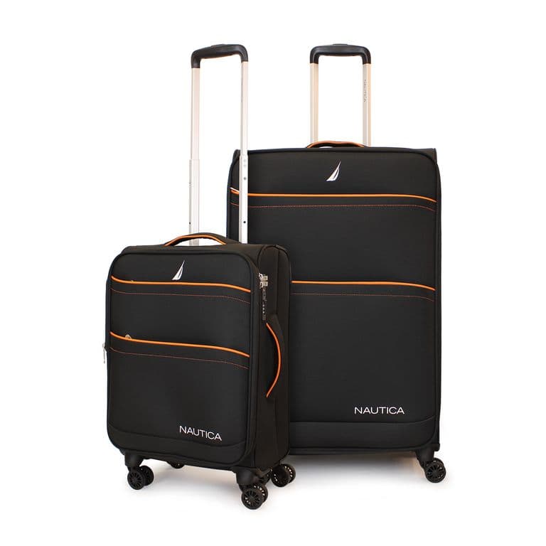 Pack 2 maletas blanda de tela S+L Lisboa 10k y 23k negra Negro L