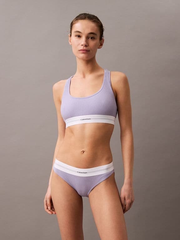 Bralette Cotton Modal Rib Morado Morado S