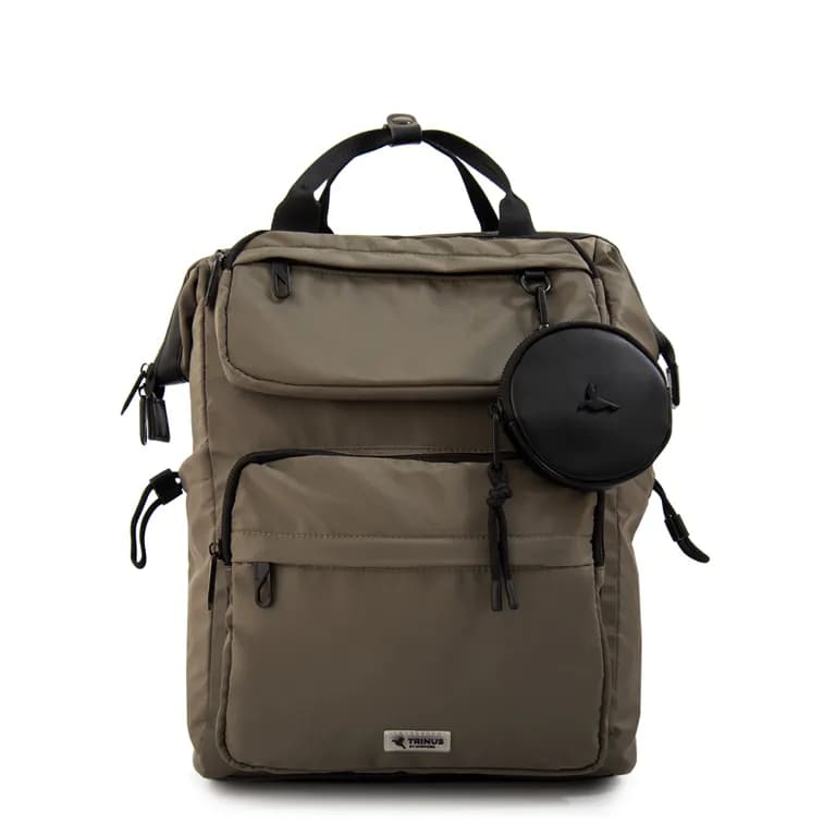 Mochila con colgante pilar grande verde oliva Verde TALLA UNICA
