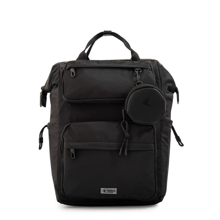 Mochila con colgante pilar grande negro Negro TALLA UNICA