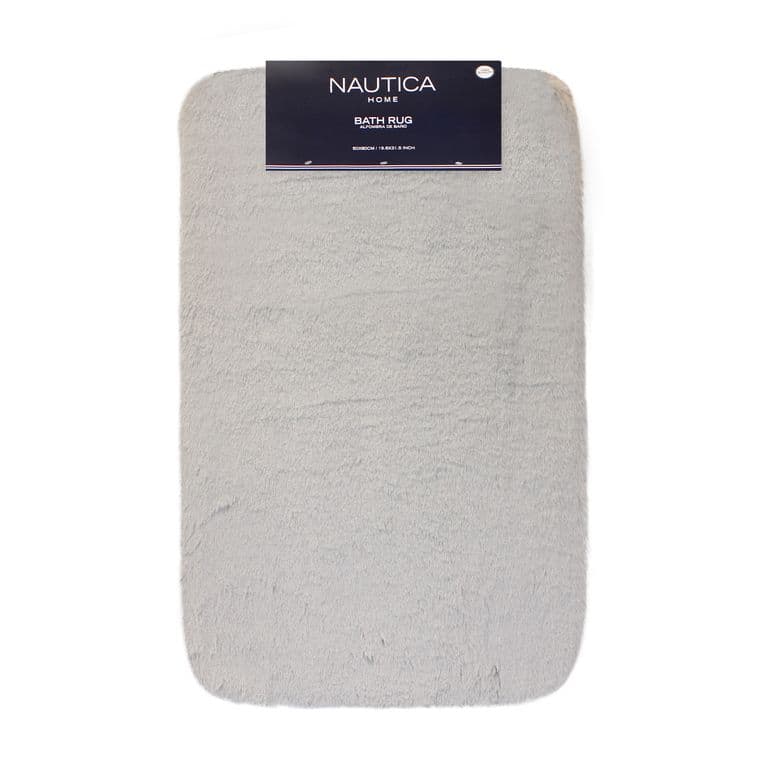 Alfombra de bano Home ultra suave 50x80cm Gris claro