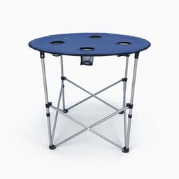 Mesa Plegable Camping Serengeti con Posavasos Azul Nat Geo
