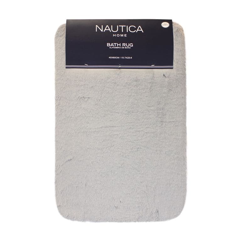 Alfombra de bano Home ultra suave 40x60cm gris claro