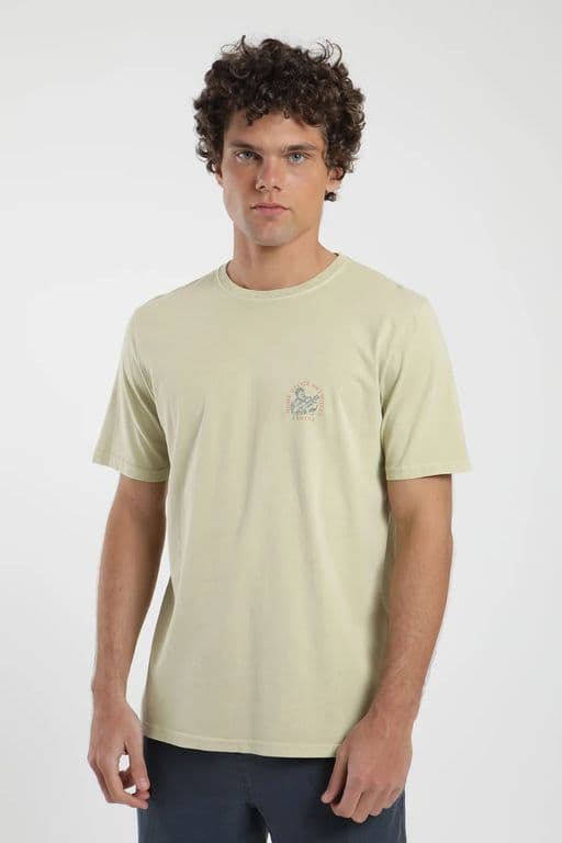 Polera Vibes Hombre - Algodon Organico Beige XS