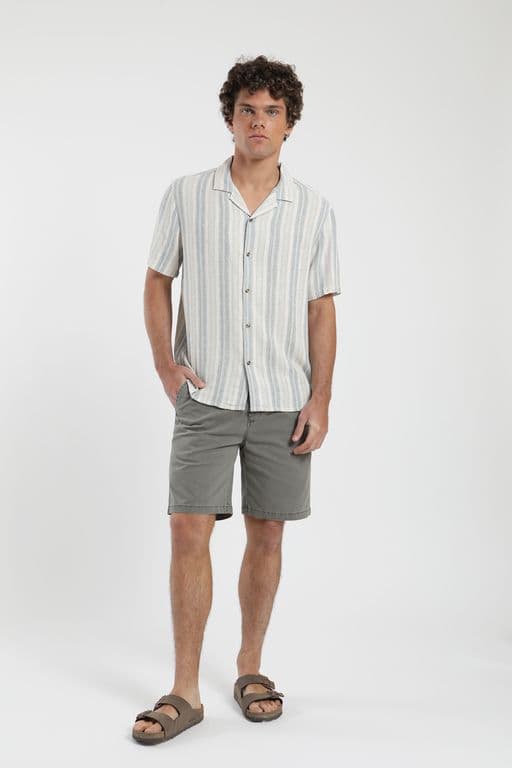Short Classic Hombre - Algodon Organico Gris S