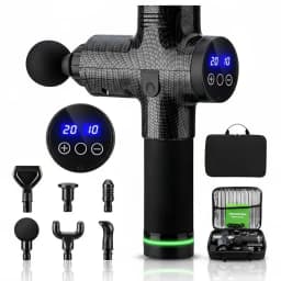 Kinegun Pistola De Masaje Pro 6 Muscular Portatil + Maleta Negro