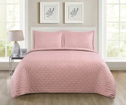 Quilt Roma King Temporada Primevera -verano Rosa