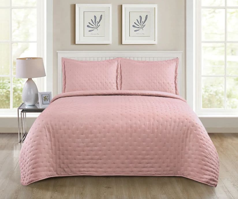 Quilt Roma King Temporada Primevera -verano Rosa