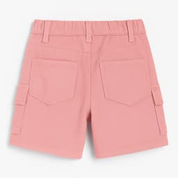 Short Cargo Nina Algodon Bolsillos Laterales Rosa 6