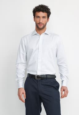 Camisa Hombre Formal Algodon Travel Azul Azul 17
