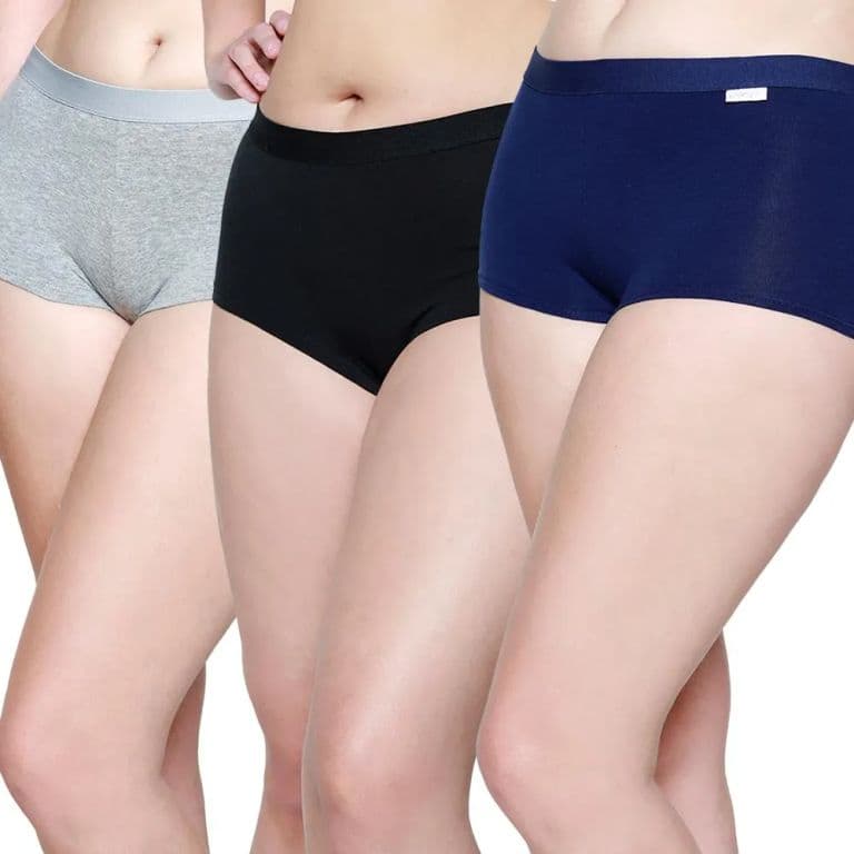 Pack 3 x calzon pantaleta algodon P314011-AZU Azul S