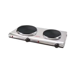 Cocina Electrica 2.250W 2 Platos Inox MGF8022