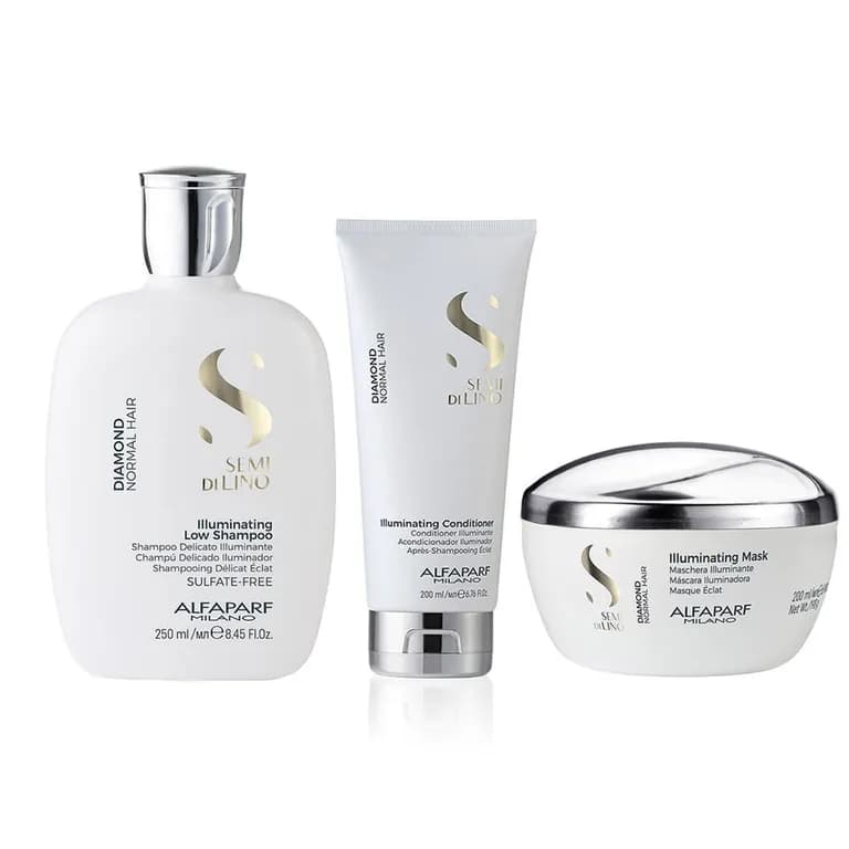 Set Shampoo Y acondicionador y Mascara illuminating Alfaparf