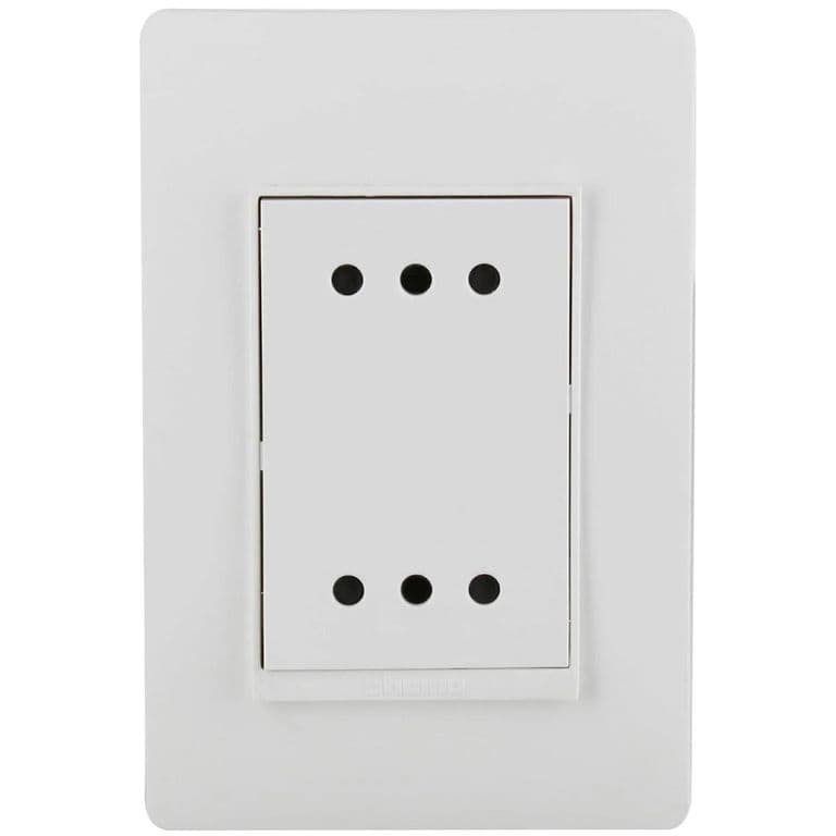 Tomacorriente Doble 2P+T 10A Blanco Luzica PU1213