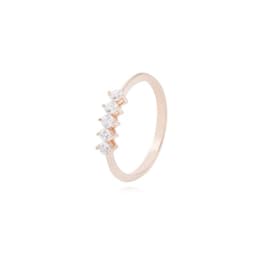 Anillo en Oro Miel 18kt Promesa Rosa 13