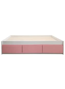 Cama Infantil/Juvenil 1.5 Plazas - Linea Minimal 3 cajones rosados