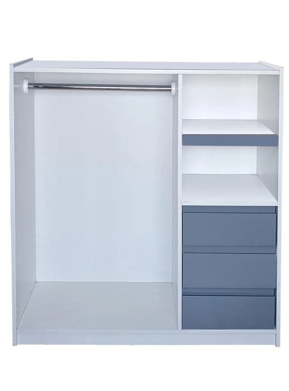 Mini Closet Montessori - Linea Minimal 3 cajones Grafito
