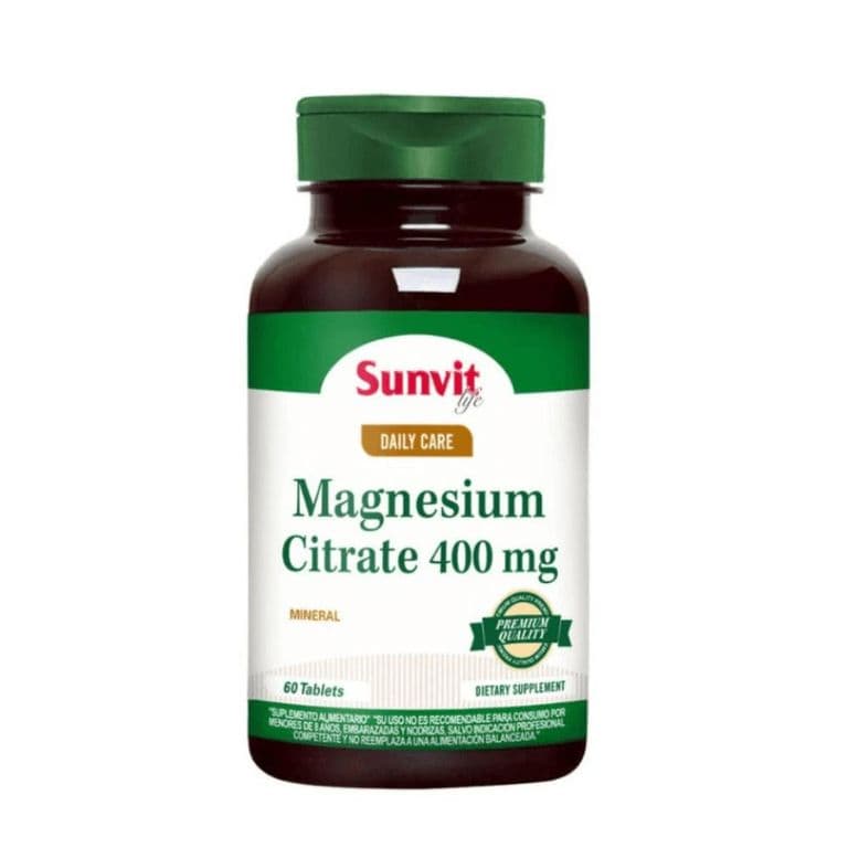 Magnesio Citrato 400mg 60 tabletas
