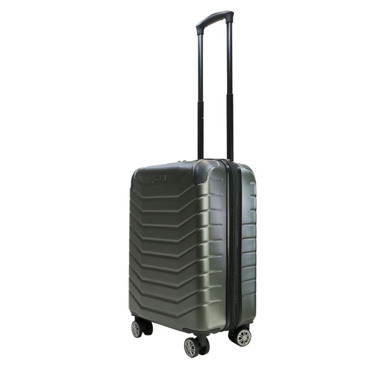 Maleta Cabina Amsterdam S 10 Kilos Expandible Verde Gris S