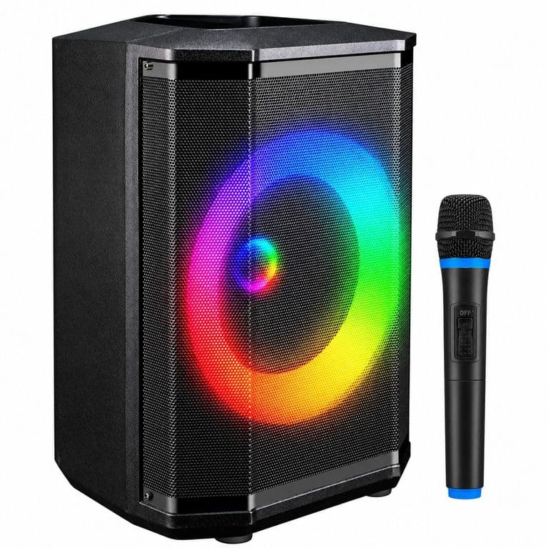 Parlante Bluetooth Flaming Chroma RGB 40W RMS cMic Wireless Negro