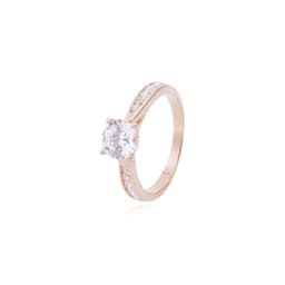 Anillo en Oro Miel 18kt Destello en Circon Rosa 20