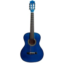 Guitarra Clasica Funda 36 Pulgadas Mediana Azul