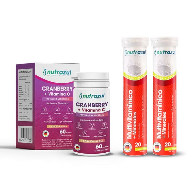 Cranberry Vit C + Multivitaminico Mas Minerales -3u