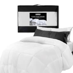 Cubrecama Cobertor 1.5 Plazas 90% Pluma Pecho Ganso Homely.