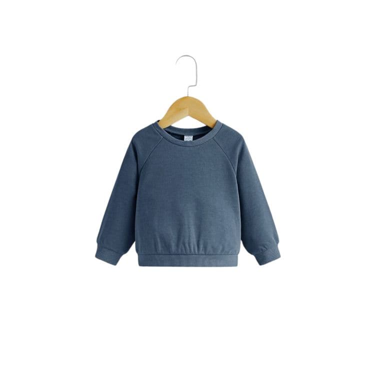 Sudadera neblina azul unisex con manga raglan Azul Niebla 6-9 MESES