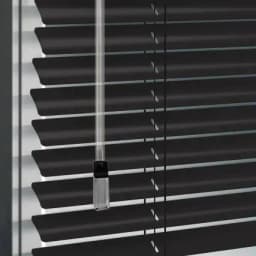 Persiana de aluminio Negra 160cm ancho x230cm alto Laminas 25mm