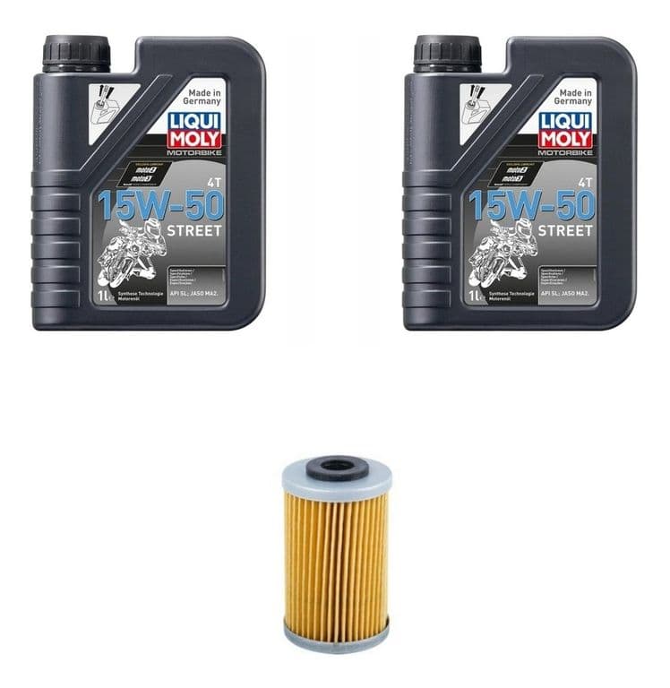 Kit Mantencion Ktm Para Duke 250/390 (2l + Filtro Japones)