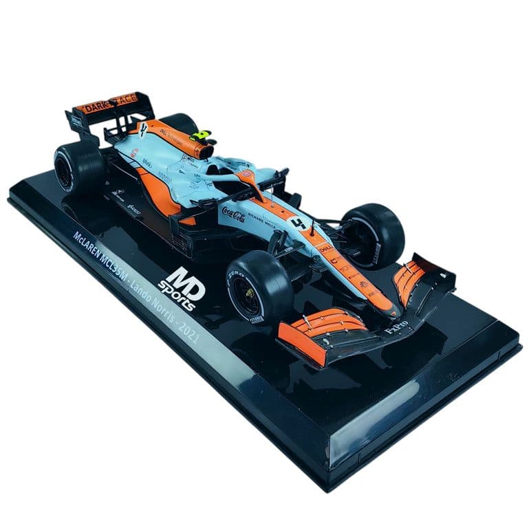 Auto F1 Mclaren MCL35M GP Monaco 2021 Lando Norris Caja Normal 1.24