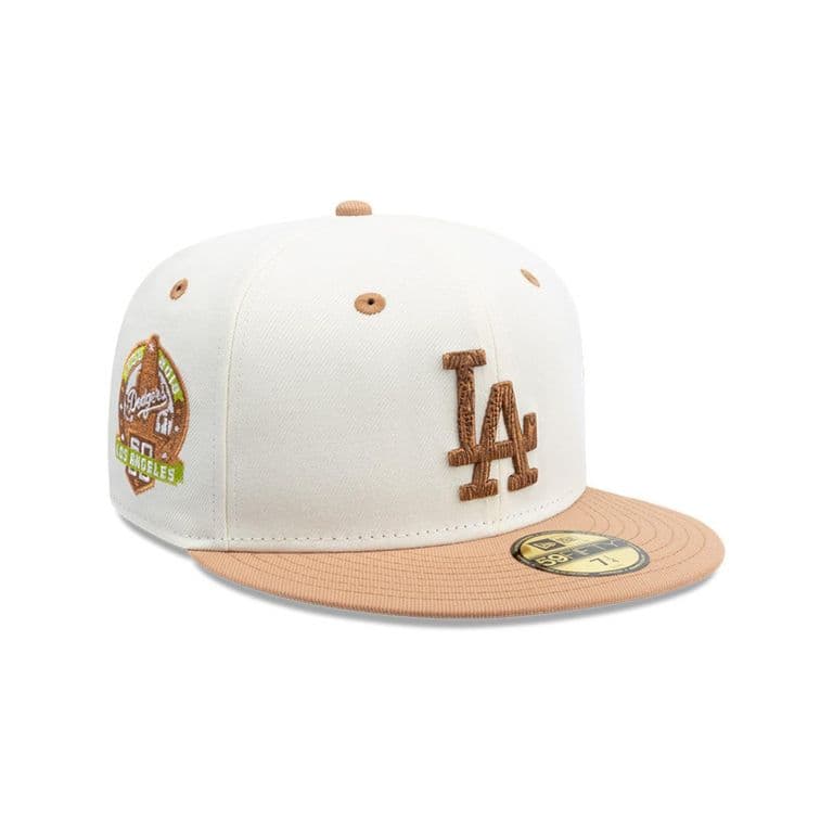 Gorra 59Fifty Los Angeles Dodgers MLB Wooden Blanco Blanco 7 1/2