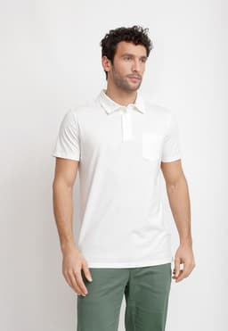 Polera Polo Algodon Pima Marc Blanco Blanco 2XL