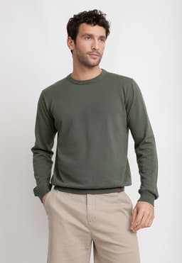 Sweater Cuello C Algodon Phelps Verde Verde XL