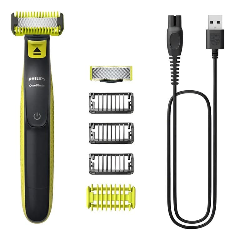 Afeitadora Recortadora OneBlade QP282410 Cara y Cuerpo Cuchilla Dual