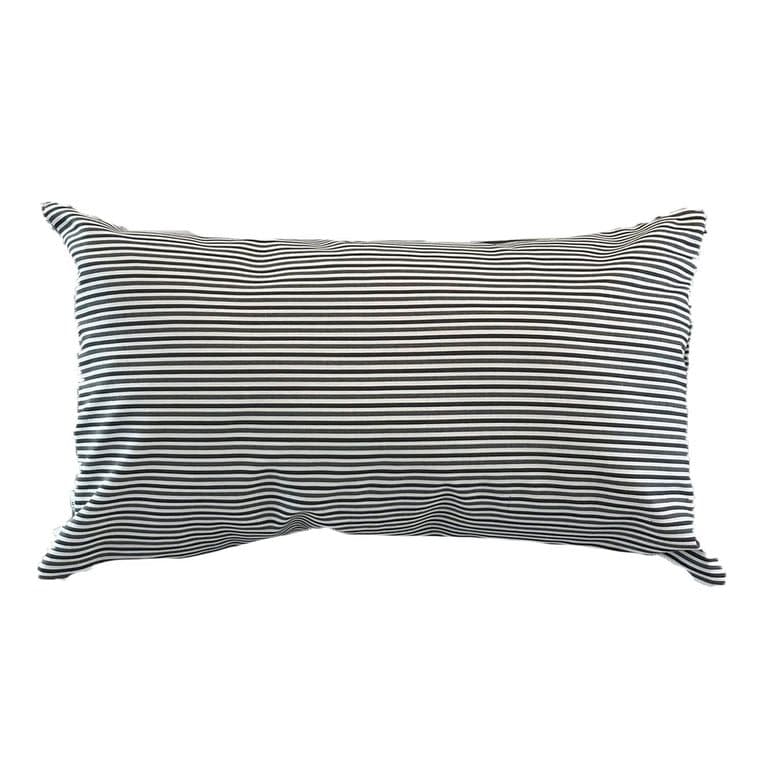 Funda Cojin Decorativo Diseno Rayas Gris 50x30