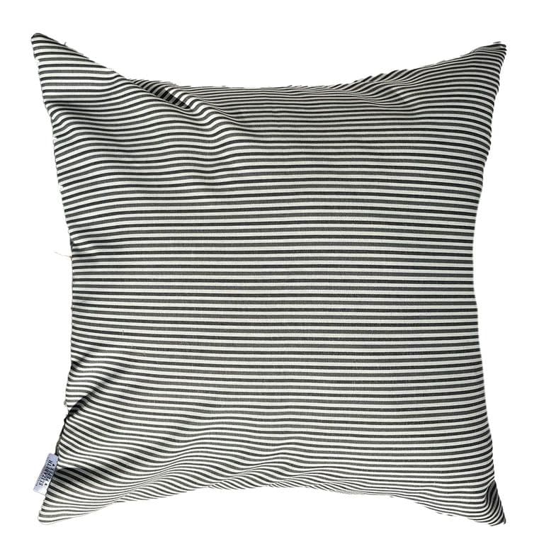 Cojin Decorativo Diseno Rayas Gris 60x60 Relleno