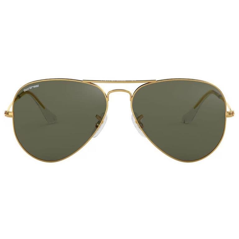 Lentes De Sol Aviador Hombre Mujer Polarizado Filtro Uv Verde TALLA UNICA