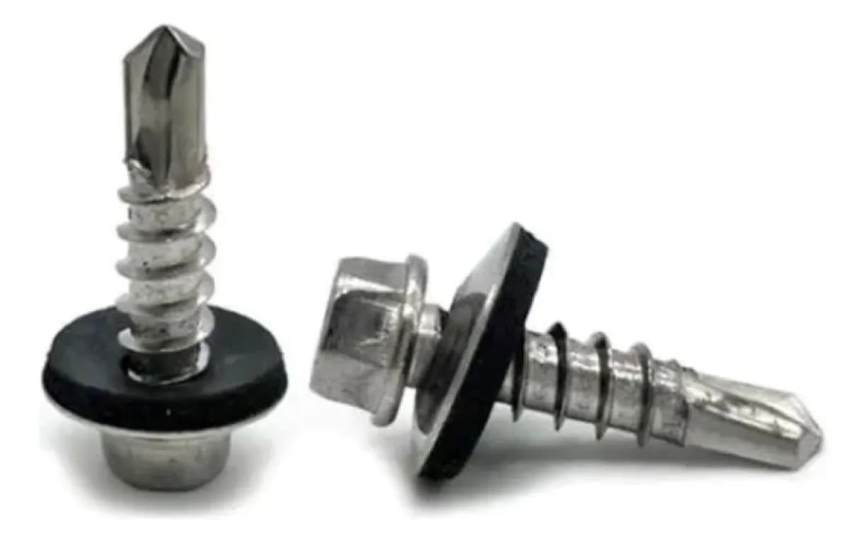 Tornillo Cabeza Hexagonal Cg Punta Broca 12 - 14x 1 1/4 100un