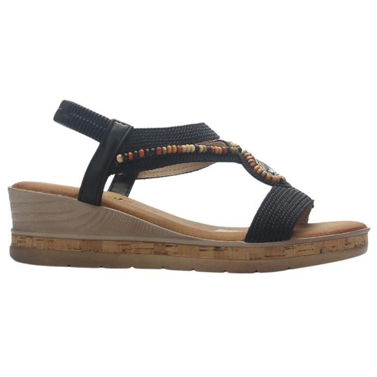 Sandalia Mujer Negro Casual Molina-1 Negro 37
