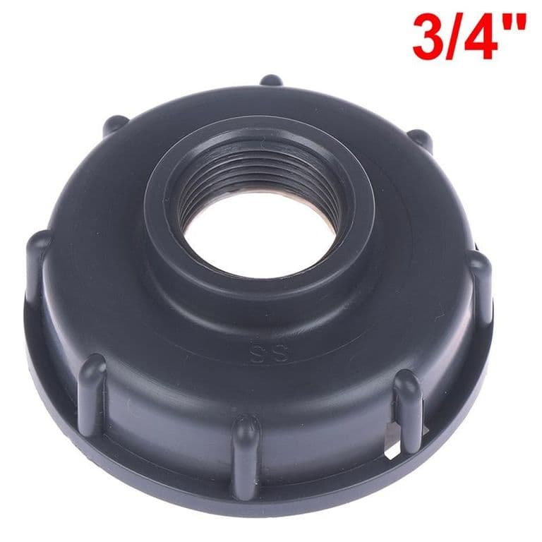 Pack X2 Tapa Roscada S60 X6 Tanque Ibc O Bidon Adaptador 34