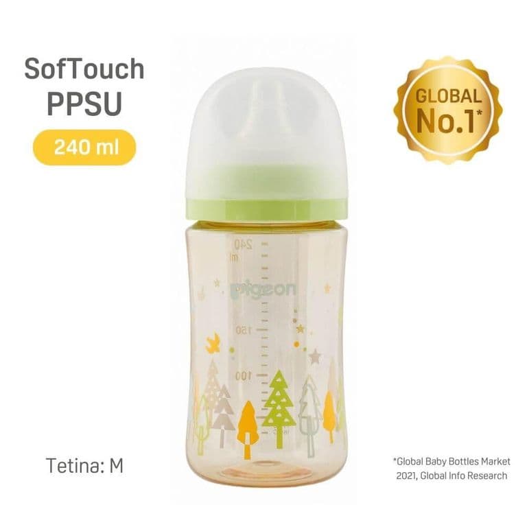 Biberon Mamadera Softouch Ppsu 240ml VERDE ARBOLES