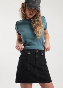 Falda Denim Negro 40